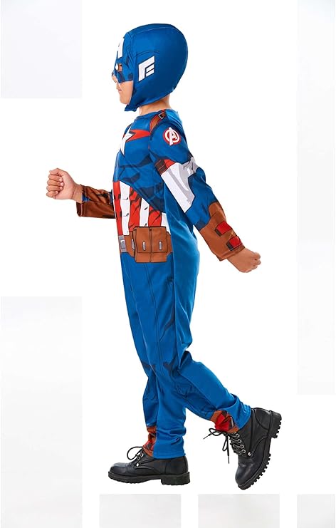 Rubie's Official Marvel Avengers CAPTAIN AMERICA Childs Costume Size 5 to 6 Years