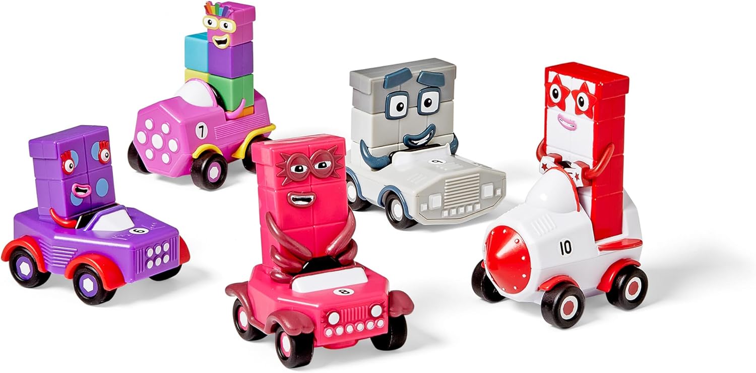 Learning Resources Numberblocks Mini Vehicles Six to Ten Toy Cars for Learning Numbers and Shapes