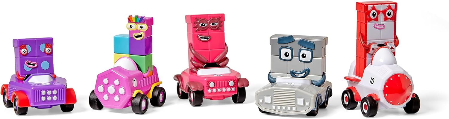 Learning Resources Numberblocks Mini Vehicles Six to Ten Toy Cars for Learning Numbers and Shapes
