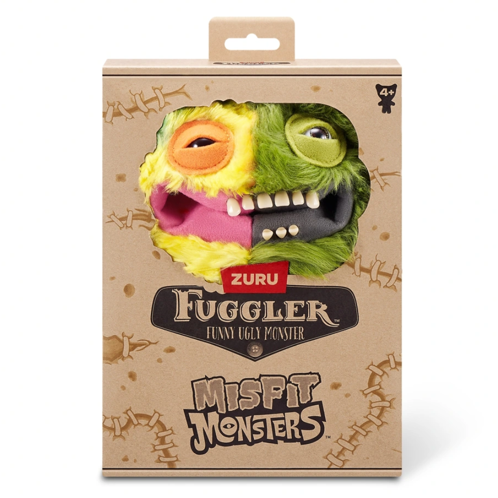 ZURU Fuggler Misfit Monsters 9'' Series 1 Funny Ugly Monster Soft Plush Toy (Grinnero McGoo)