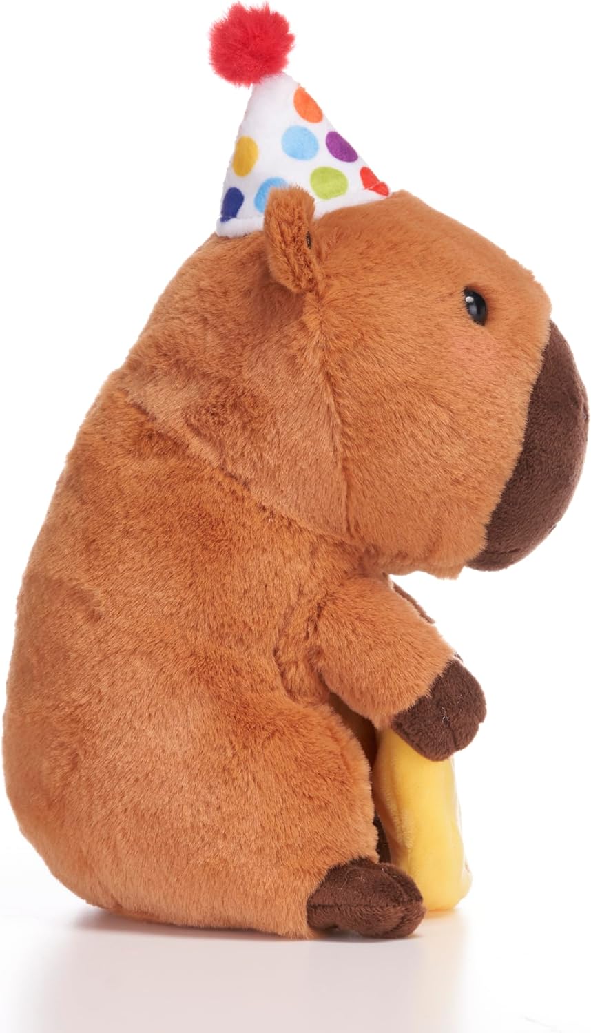 Swizzles Love Hearts 18cm Capybara ''Cappy Birthday To You'' Soft Plush Toy