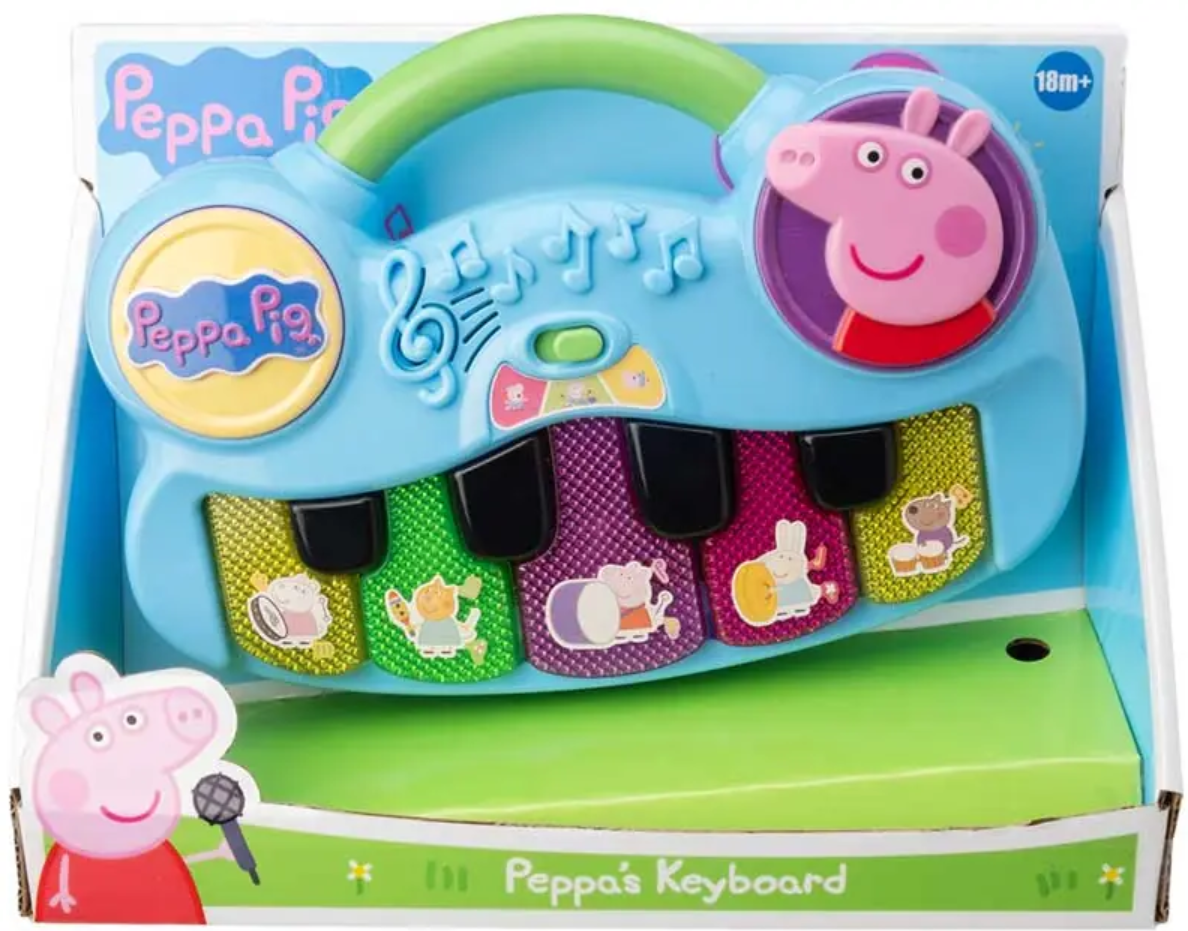Peppa Pig Keyboard with character sounds from Peppa?s show.