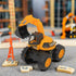 Teamsterz JCB 7-Inch Orange JCB EXCAVATOR Construction Vehicle
