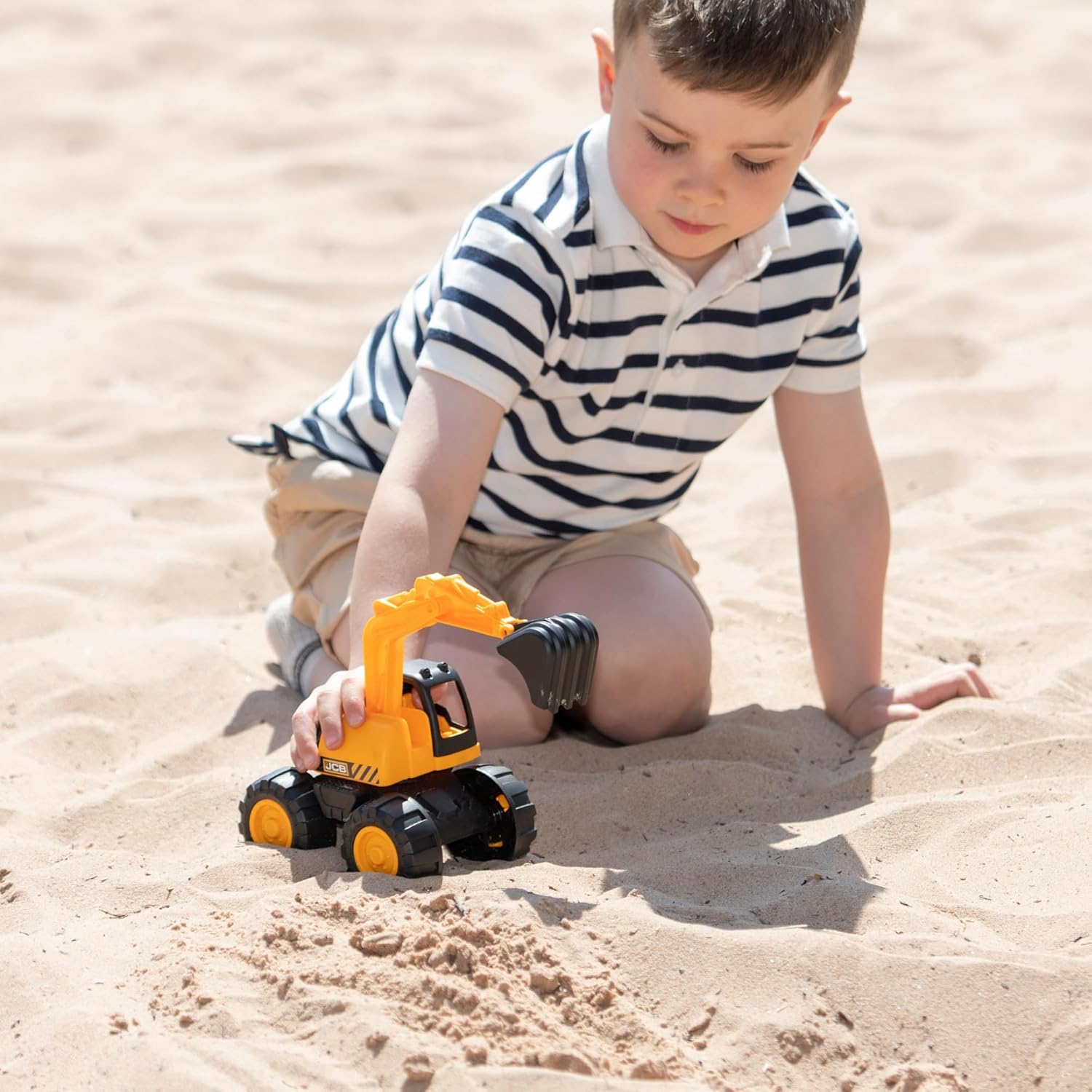 Teamsterz JCB 7-Inch Orange JCB EXCAVATOR Construction Vehicle