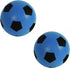 HTI Fun Sport Foam BLUE 2 PACK Footballs Indoor/Outdoor Soft Sponge