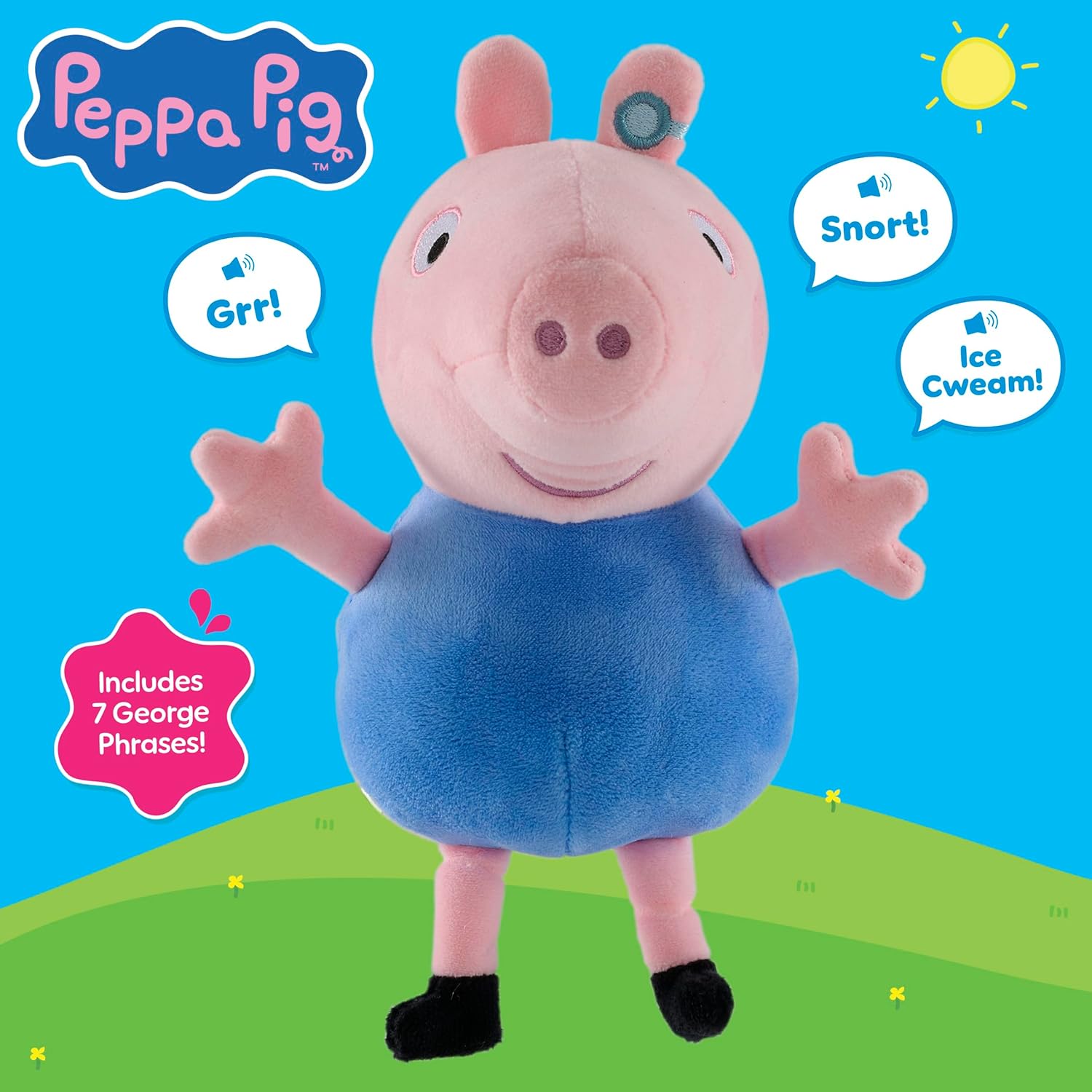 Peppa Pig Talking George Plush Toy With Speech & Sound Effects