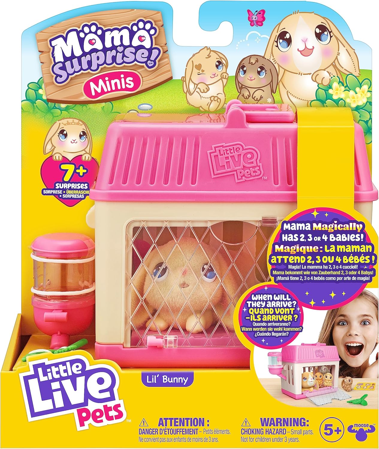 Little Live Pets - Mama Surprise Minis, Feed and nurture a Lil' Bunny