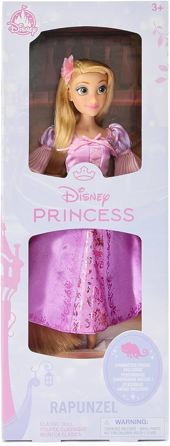 Disney Store Official Tangled Rapunzel 29cm Classic Doll  With Character Friend Pascal