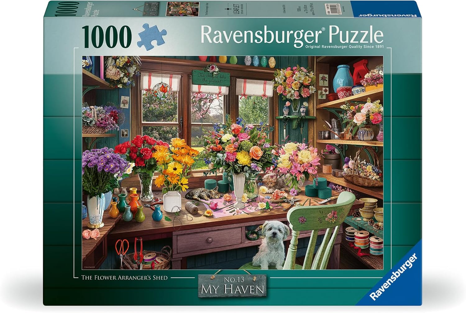 Ravensburger The Flower Arranger's Shed 1000 Piece Puzzle