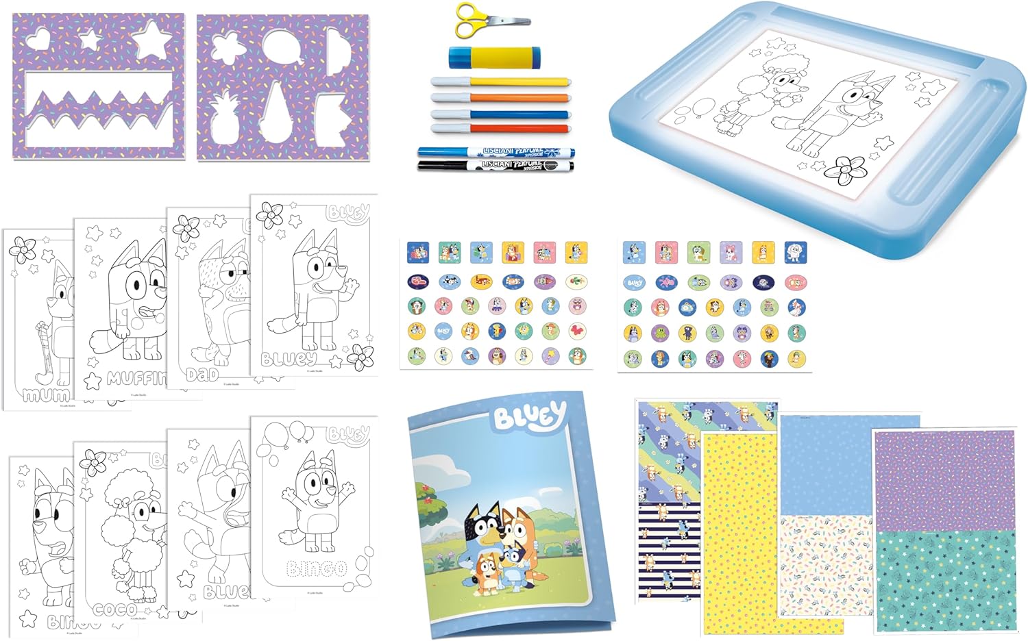 BLUEY Drawing School Educational Drawing Kit