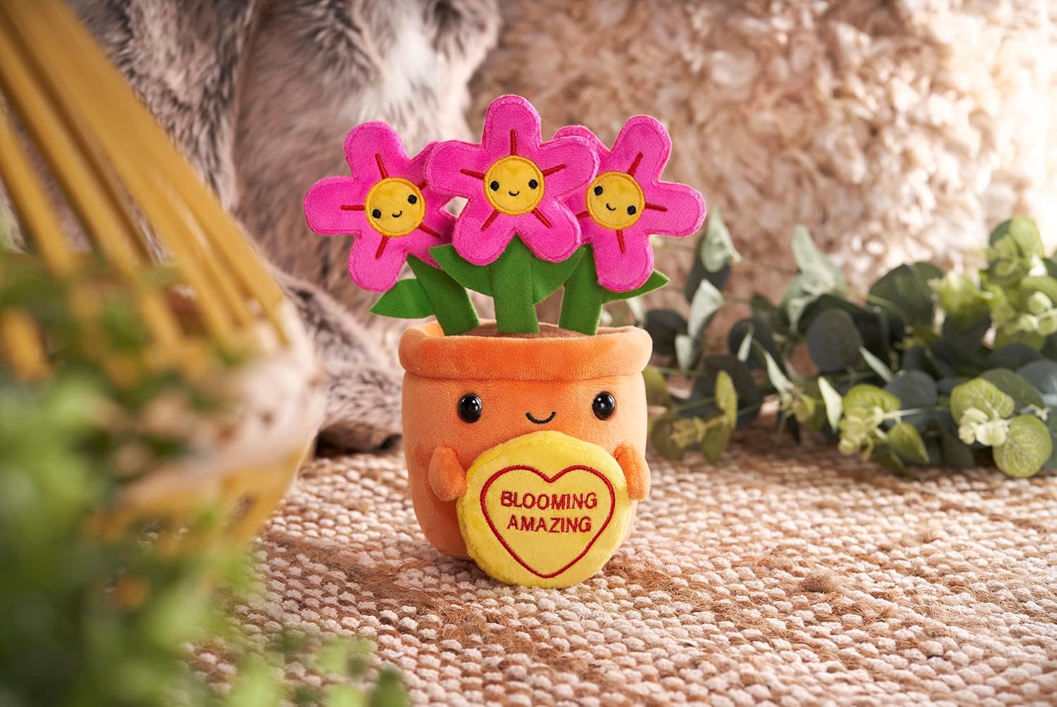 Swizzels Love Hearts 18CM Felicity Flowerpot Blooming Amazing Soft Plush Toy