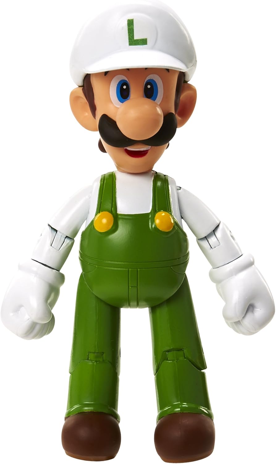 Nintendo 4 inch Fire Luigi with Fire Ball Action Figure