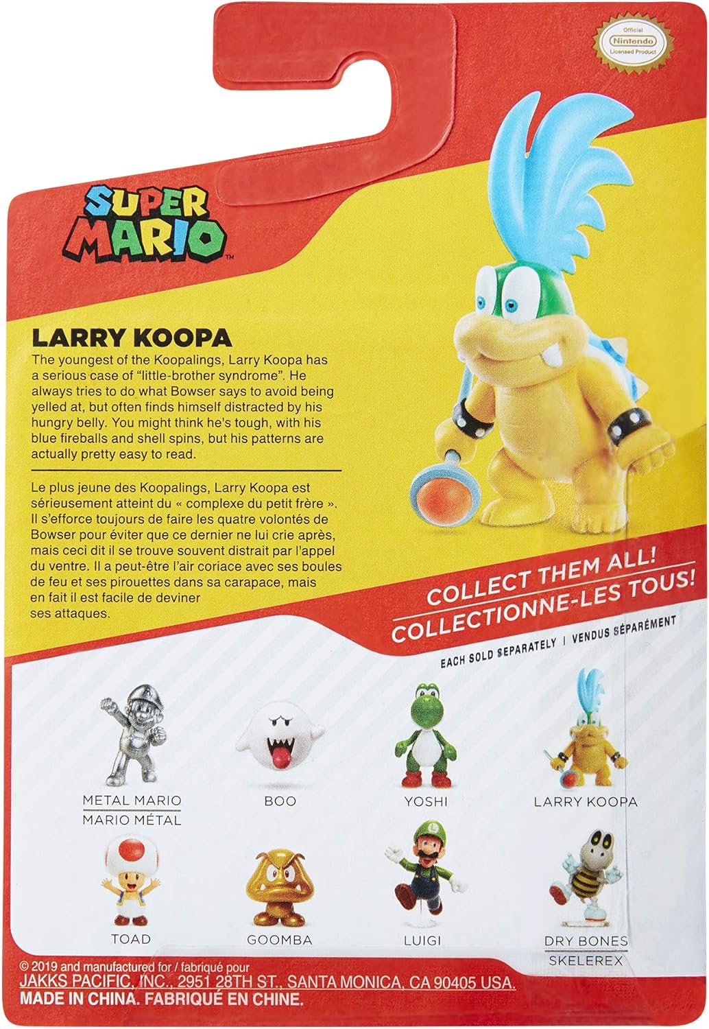 Super Mario Action Figure 2.5Inch LARRY KOOPA Collectible Toy