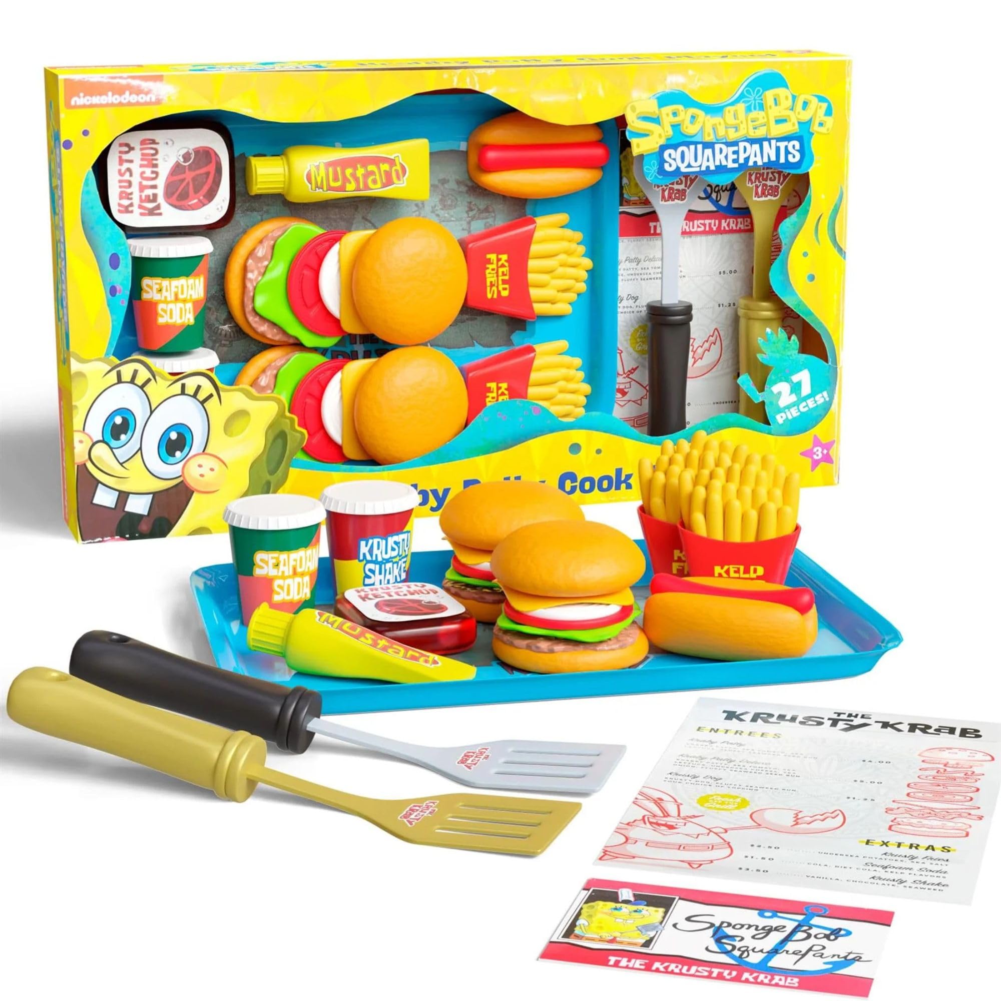 SpongeBob SquarePants Krabby Patty Toy Combo Meal Playset