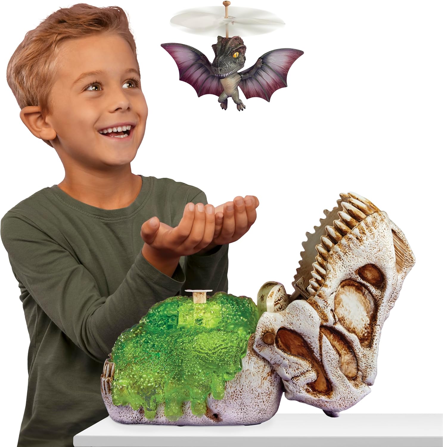 Gross-a-Saurus GrossMos Flying Dino Blue Interactive Dinosaur