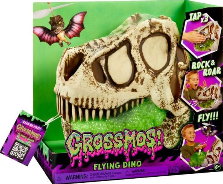 Gross-a-Saurus GrossMos Flying Dino Blue Interactive Dinosaur