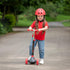 EVO Eclipse Light-Up 3-Wheeled Kids Push Scooter Red