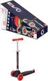 EVO Eclipse Light-Up 3-Wheeled Kids Push Scooter Red