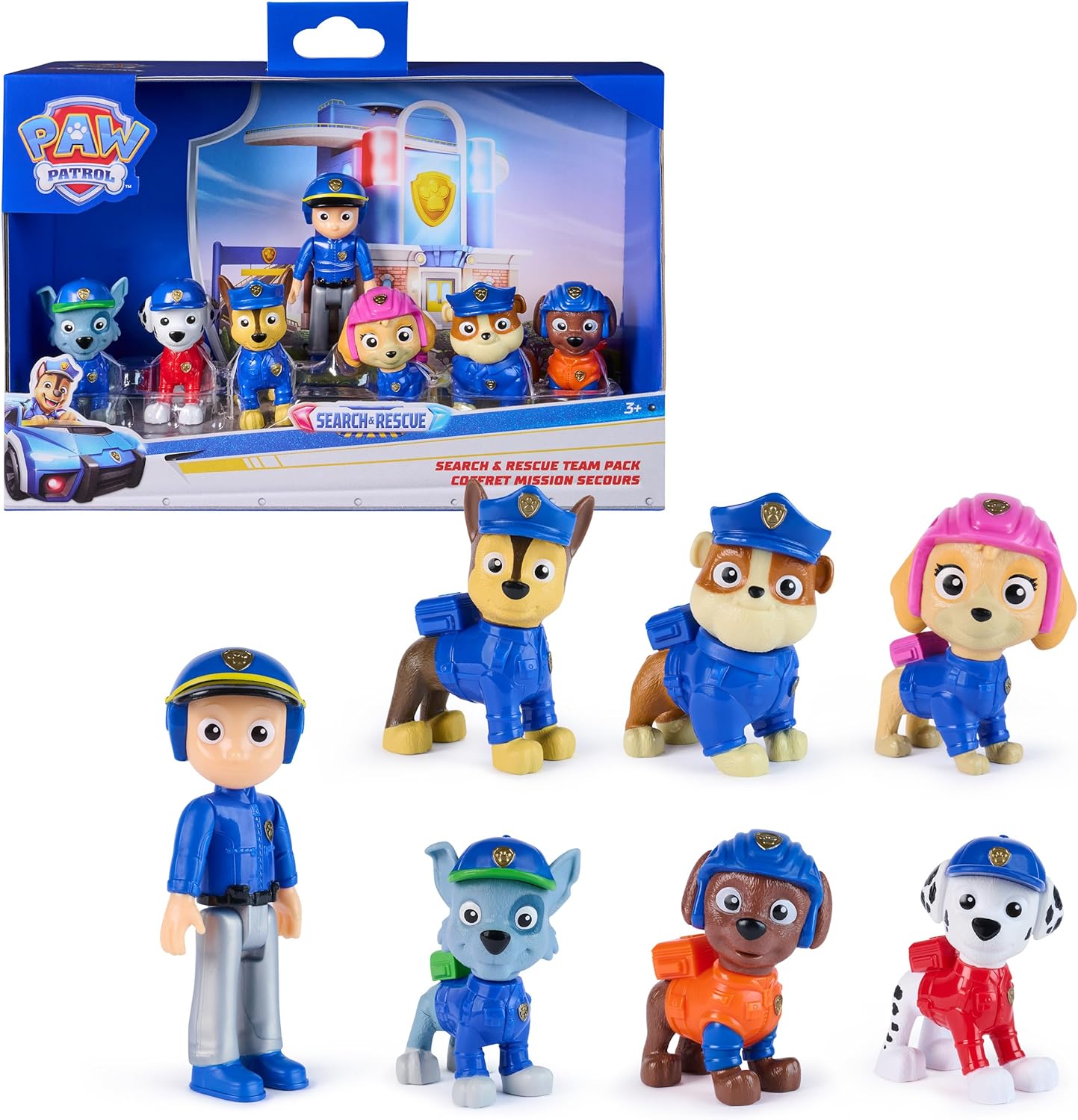 Paw Patrol Search & Rescue Team Pack with 7 Collectible Action Figures