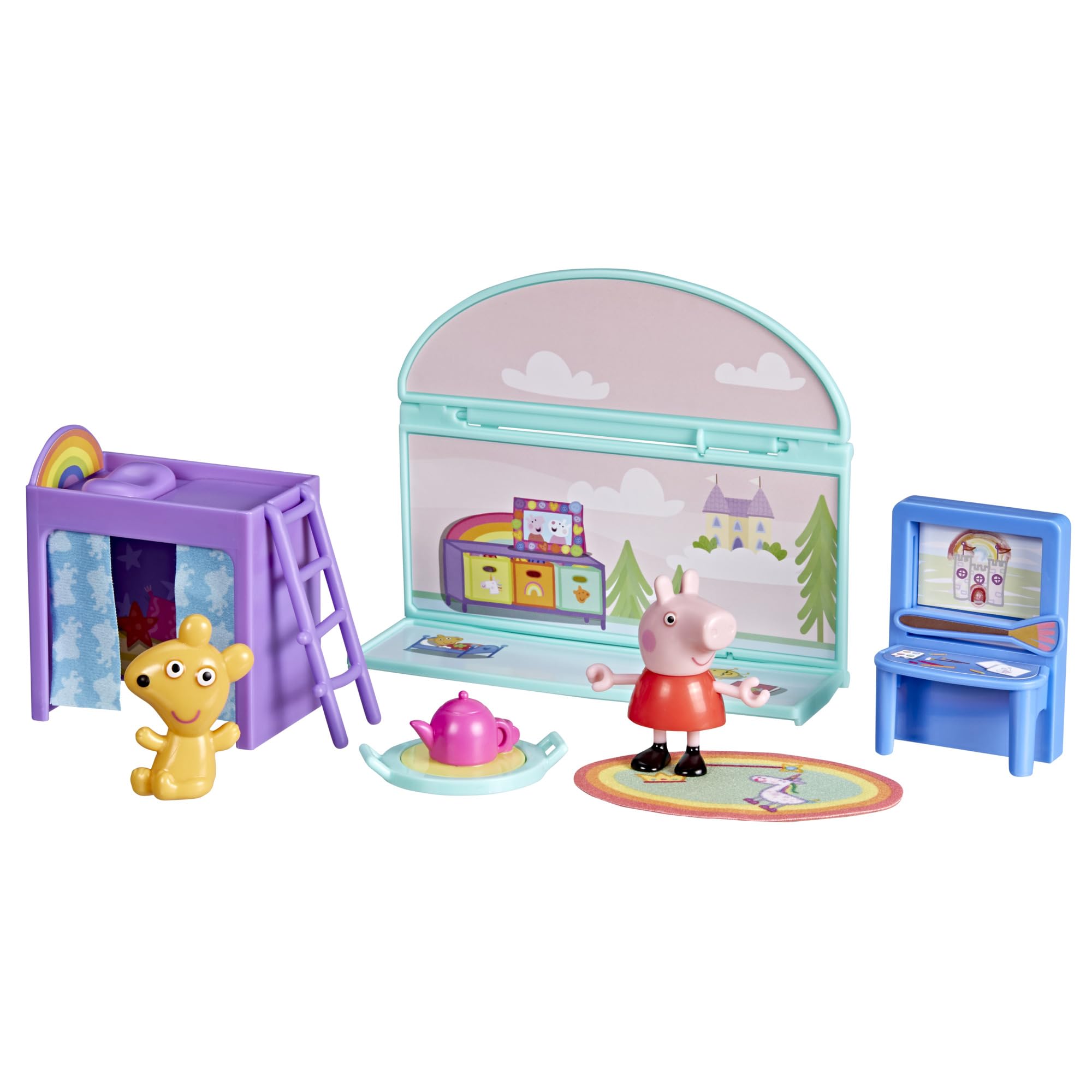 Peppa Pig Peppa's Bedroom Set with 1 Figure and 7 Accessories