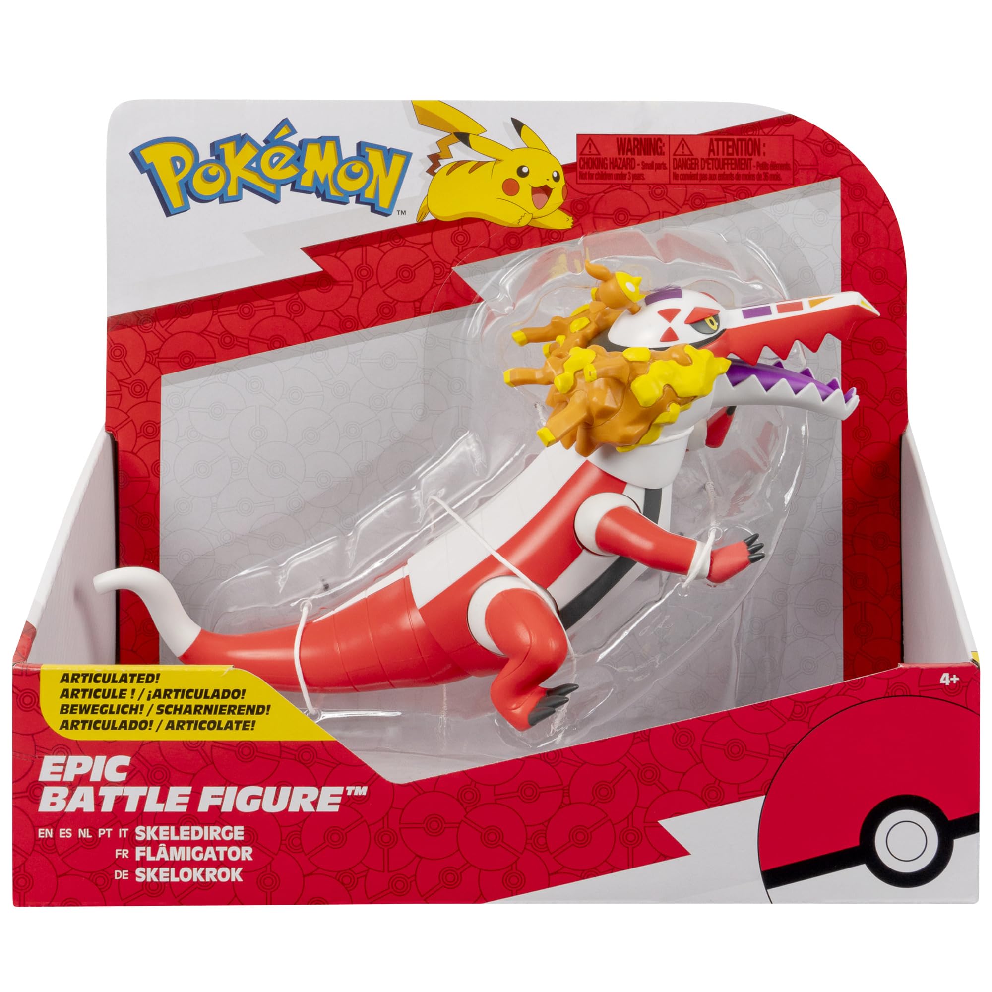 Pokemon SKELEDIRGE 12Inch Articulated Epic Battle Figure With Display Stand