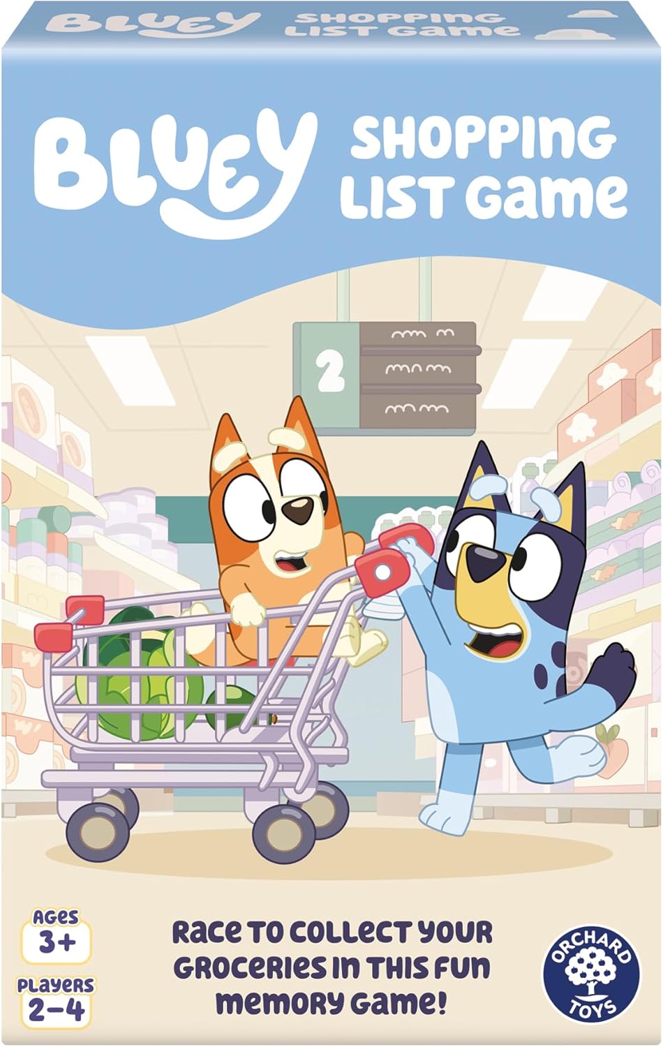 Orchard Toys Official Bluey Shopping List Matching and Memory Game