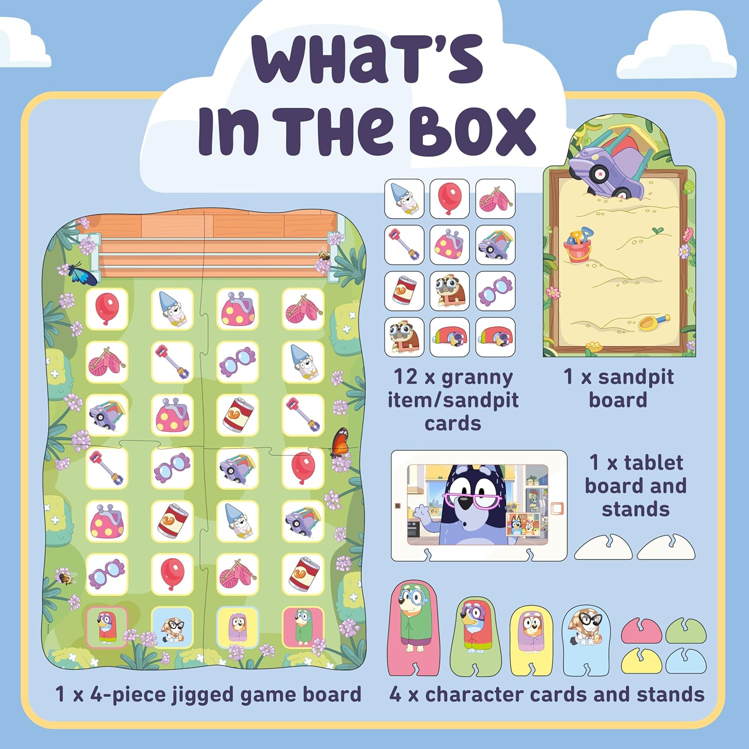 Orchard Toys Official BLUEY GRANNIES Matching and Memory Game