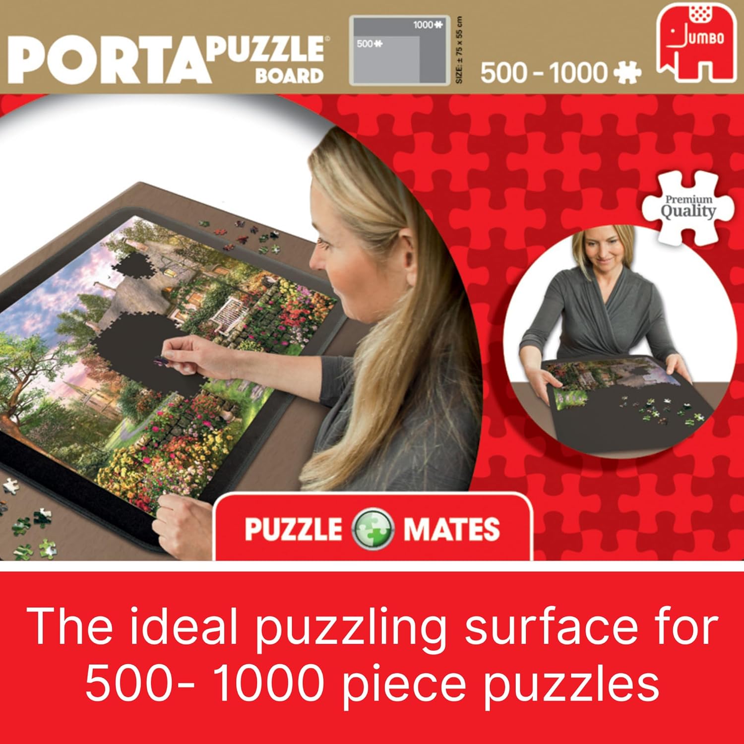 Jumbo Toys Portapuzzle Board Up to 1000 Pieces