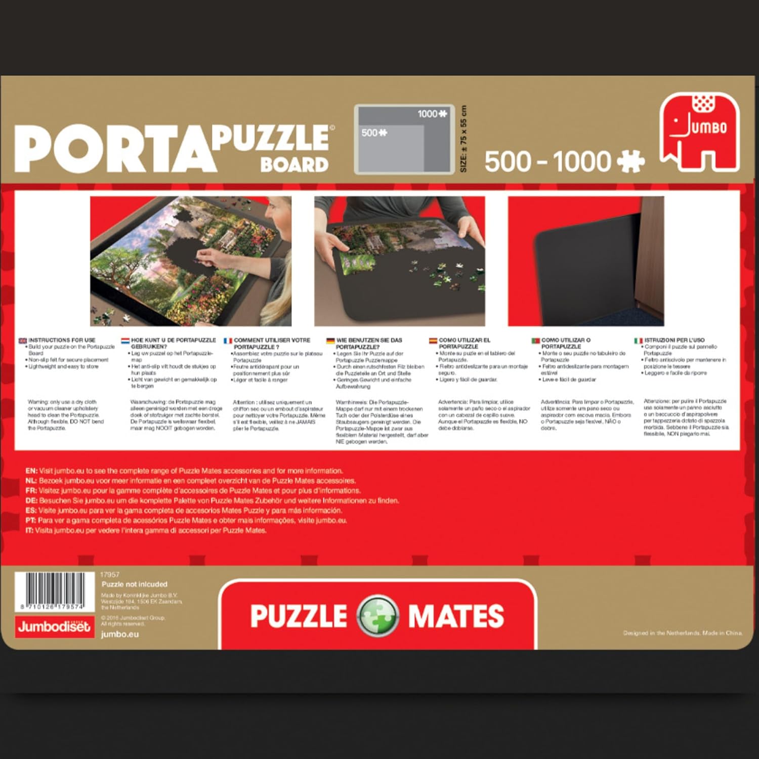 Jumbo Toys Portapuzzle Board Up to 1000 Pieces