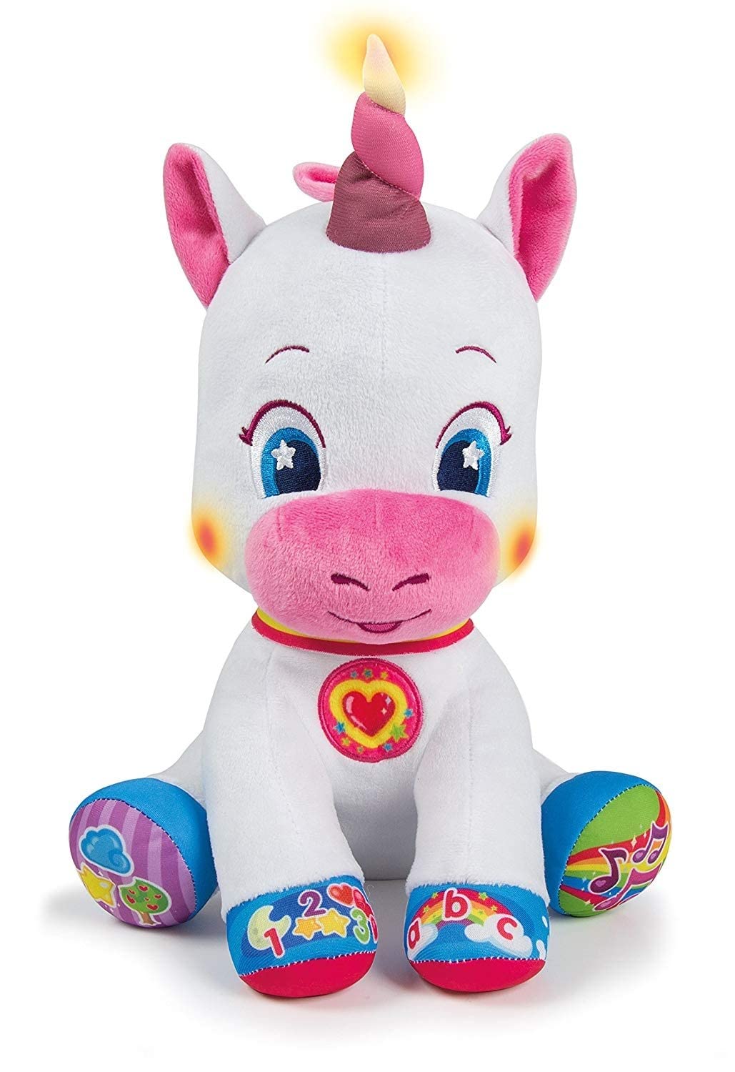 Clementoni Baby Unicorn Interactive Soft Plush Toy For Toddlers