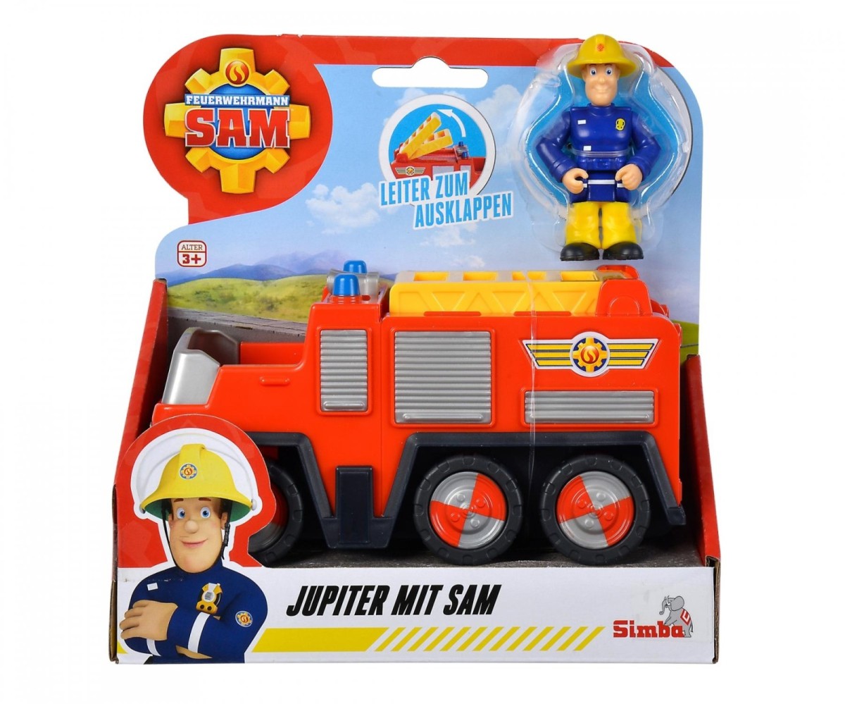 Simba Fireman Sam Junior Jupiter Truck Firefighter Vehicle with Figure