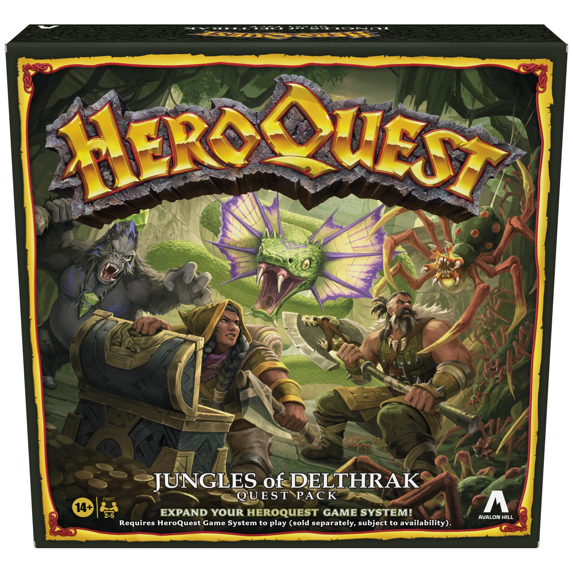 Avalon Hill HeroQuest Jungles of Delthrak Quest Pack
