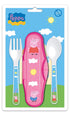 Peppa Pig Baby Cutlery Case Set of 2 With Fork and Spoon