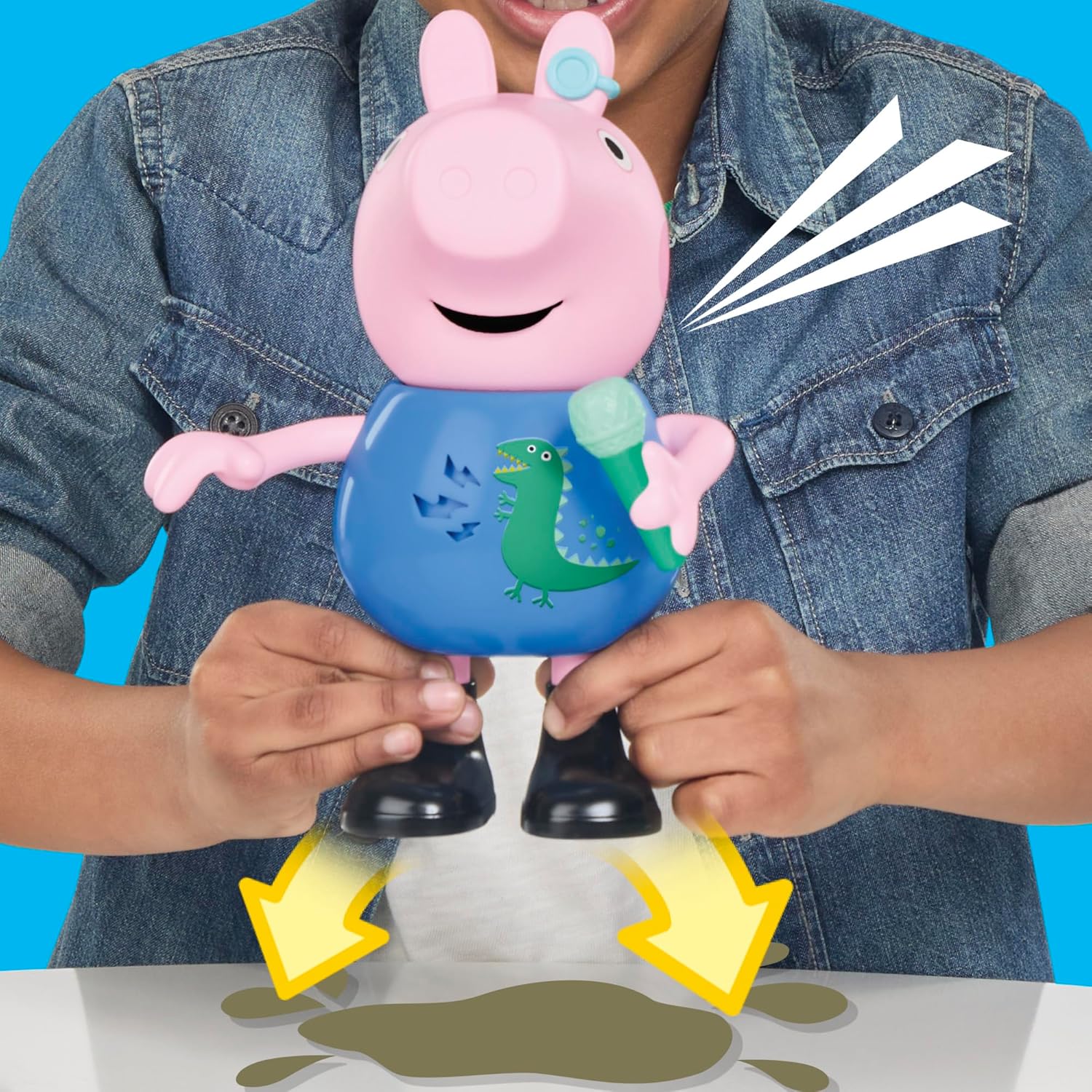 Peppa Pig  Joke & Sing George 8Inch Figure, Musical Toy with 50+ Sounds and Songs