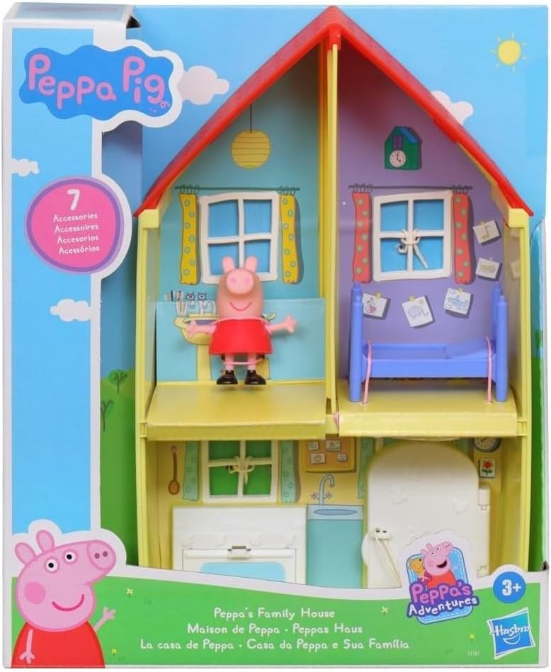 Peppa Pig Peppa?s Adventures Family House Playset Includes Peppa Pig figure and 6 Fun Accessories