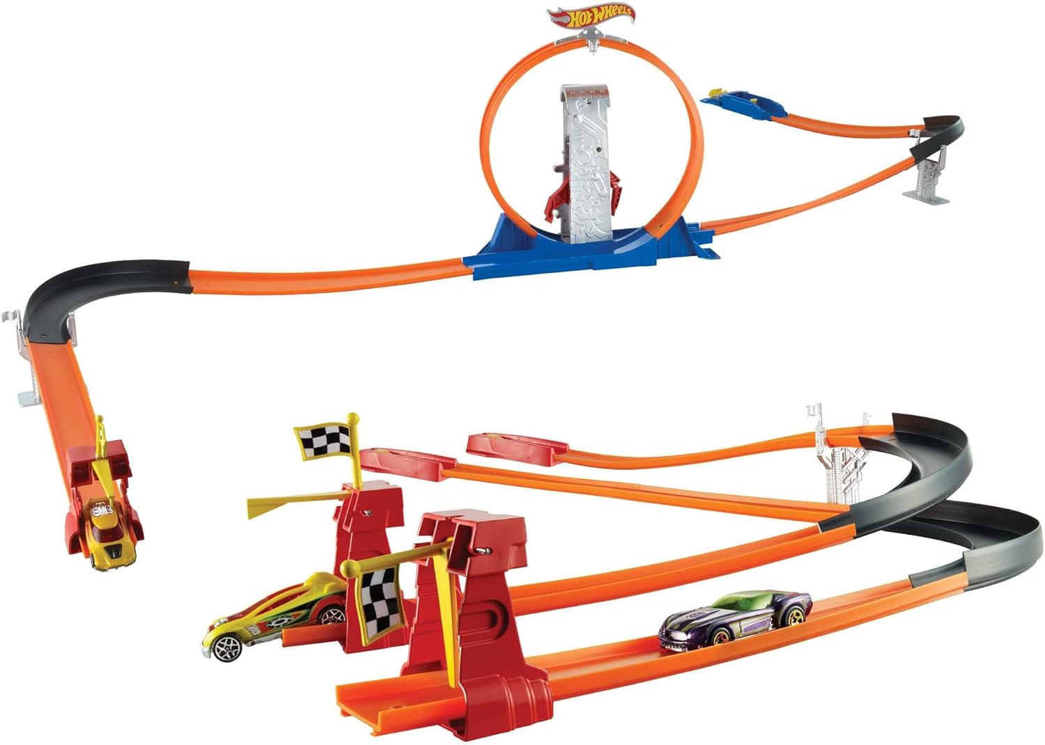 Hot Wheels Race Rally Drop Down Challenge Set