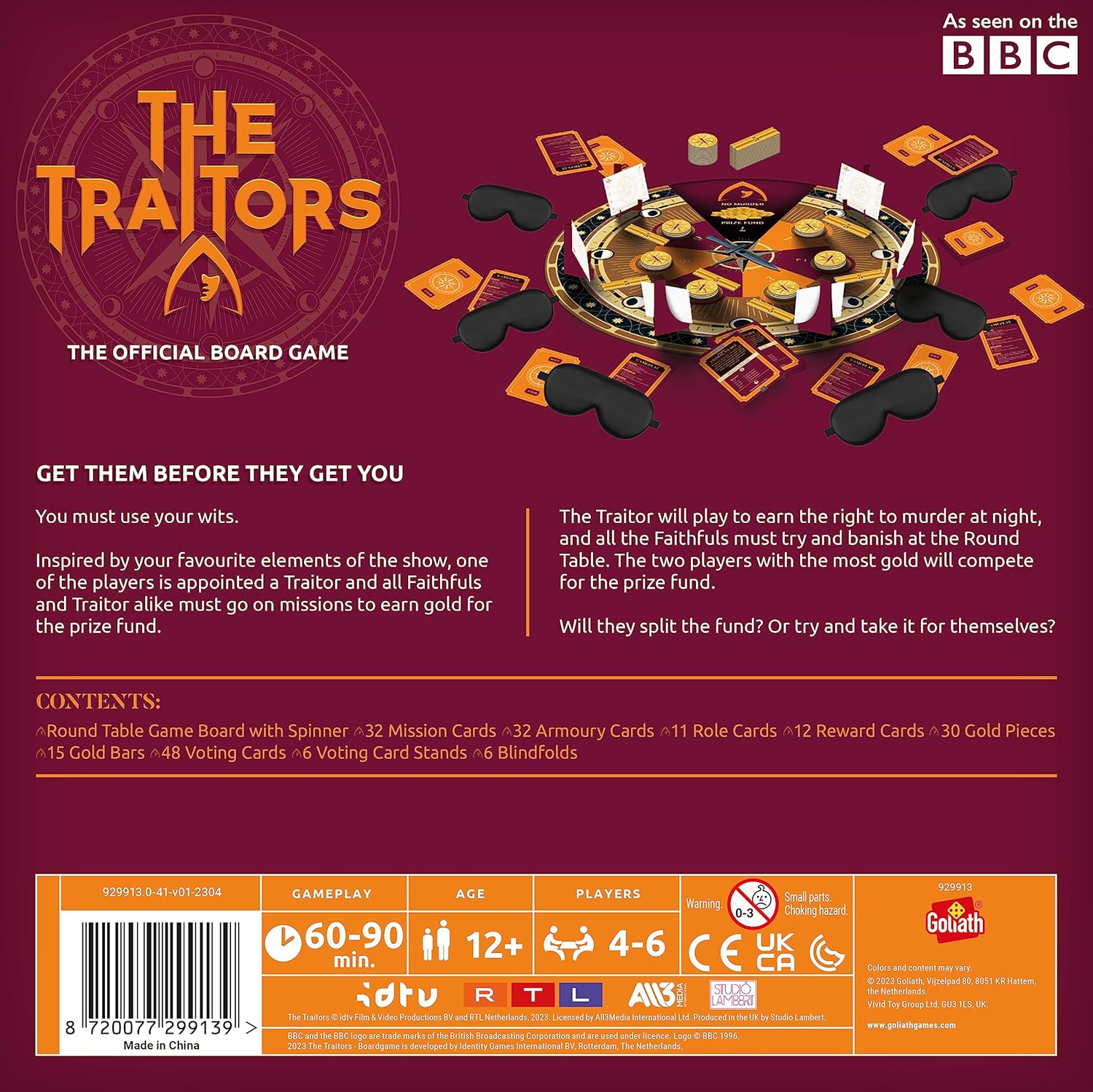 Goliath Games Presents: The Traitors Official Board Game