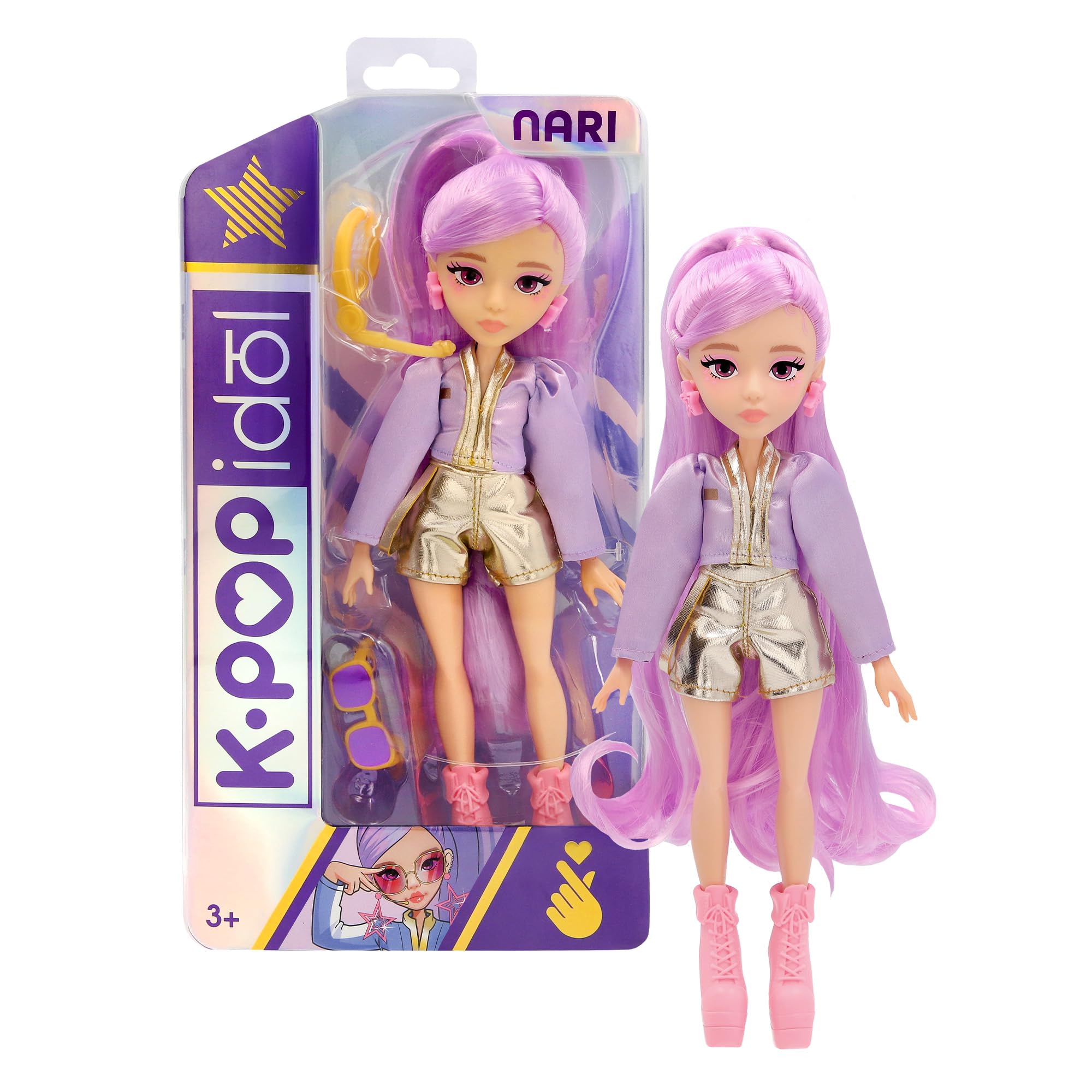 K-Pop Fashion Doll NARI Pop Star Dress Up Doll with Accessories,