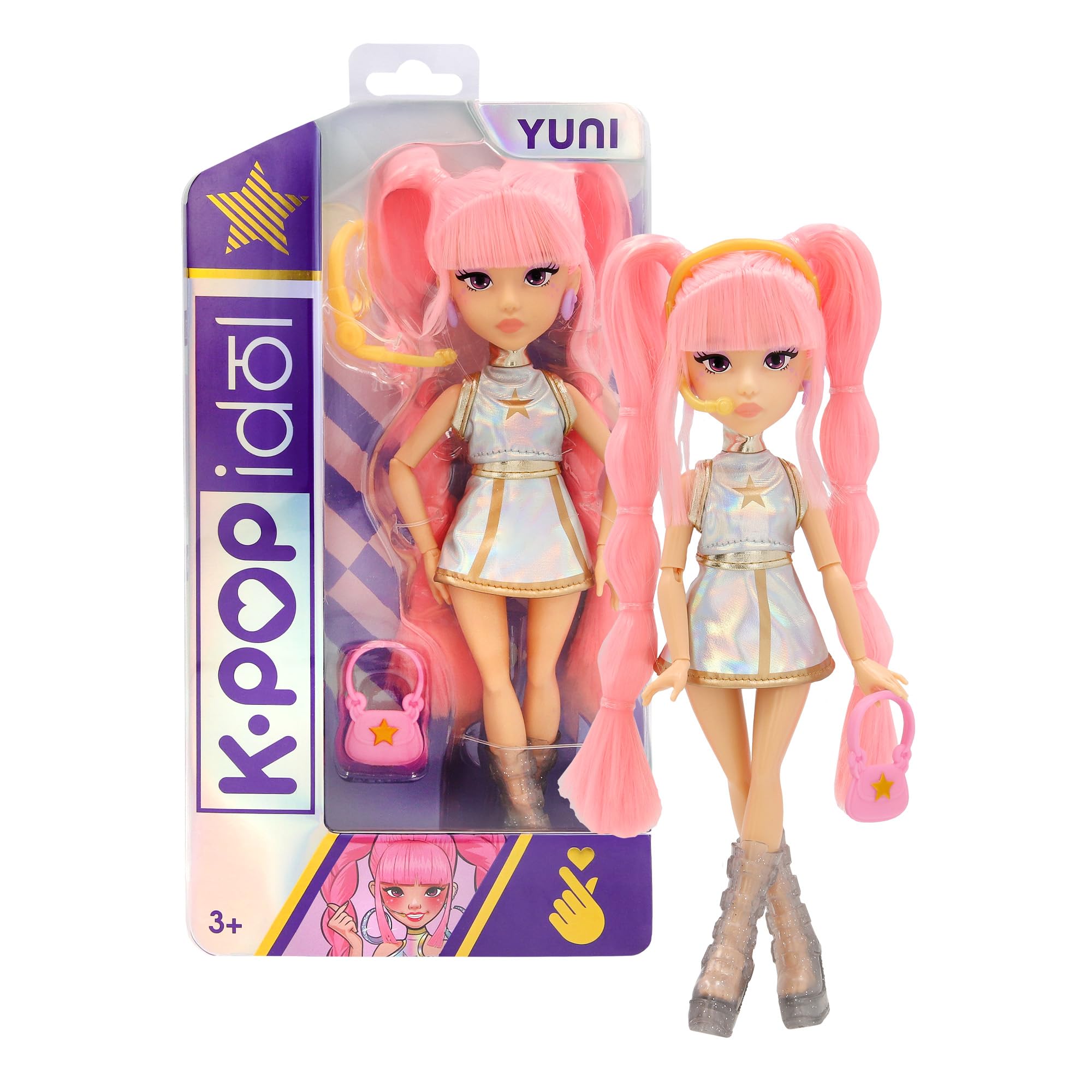 K-Pop Fashion Doll YUNI Pop Star Dress Up Doll with Accessories
