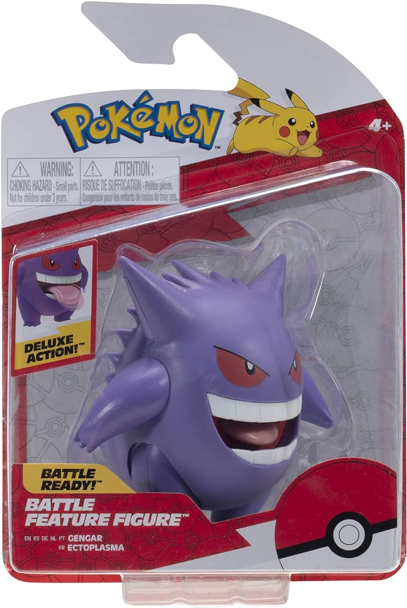 Pokemon GENGAR Battle Feature Deluxe 4.5Inch Action Figure