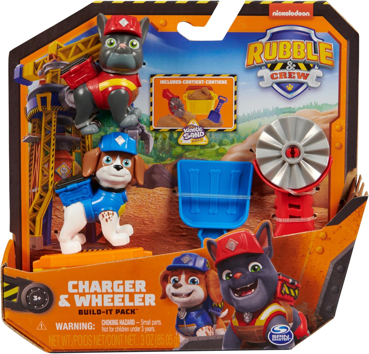 Paw Patrol Rubble & Crew Charger and Wheeler Action Figures Set