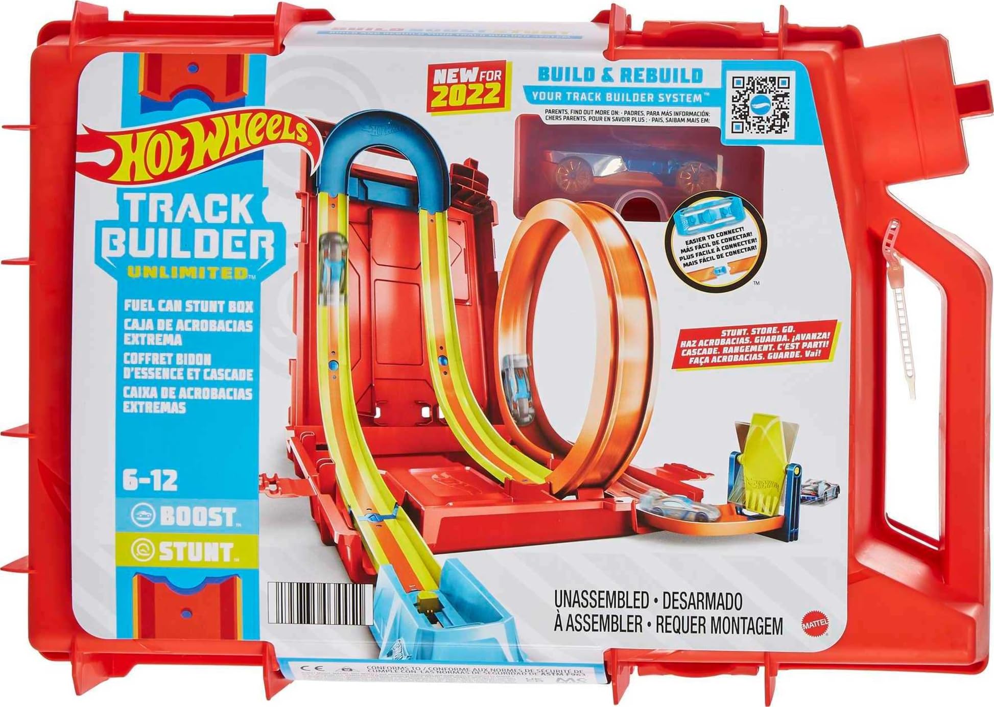 Hot Wheels Track Builder Unlimited Playset Fuel Can Stunt Box