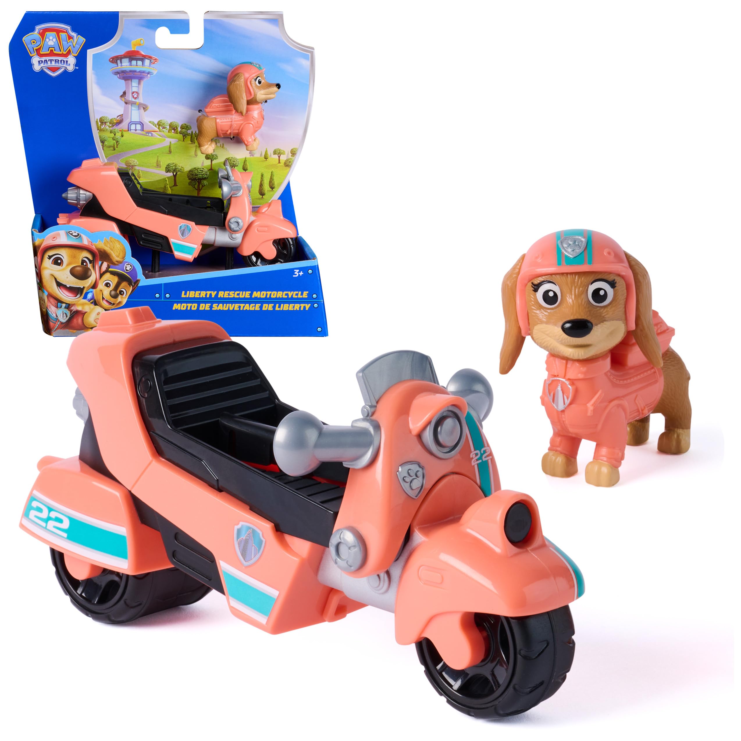 Paw Patrol LIBERTY'S Rescue Motorcycle with Toy Figure