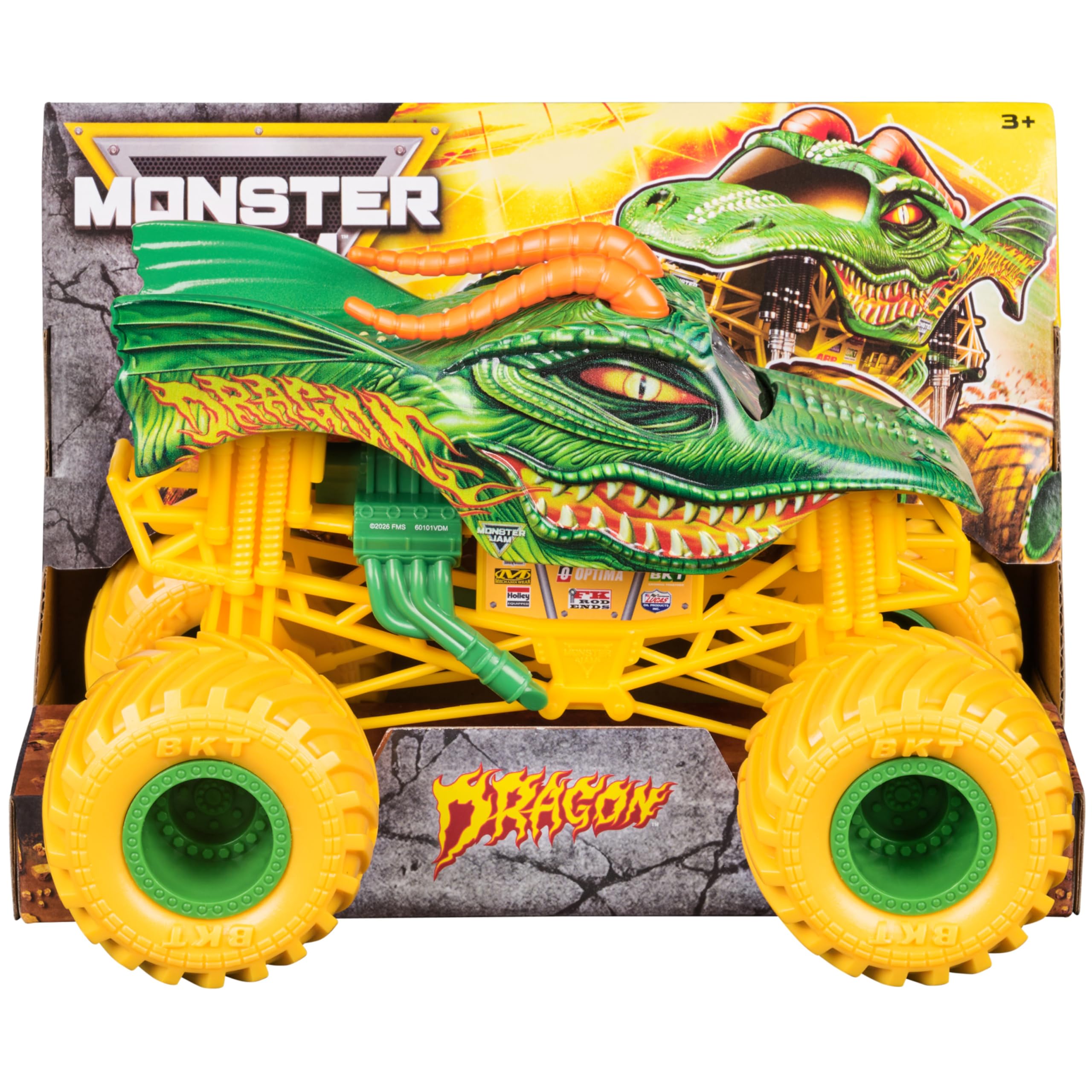 Monster Jam DRAGON Monster Truck 1-24 Scale Collectible Die-Cast Vehicle