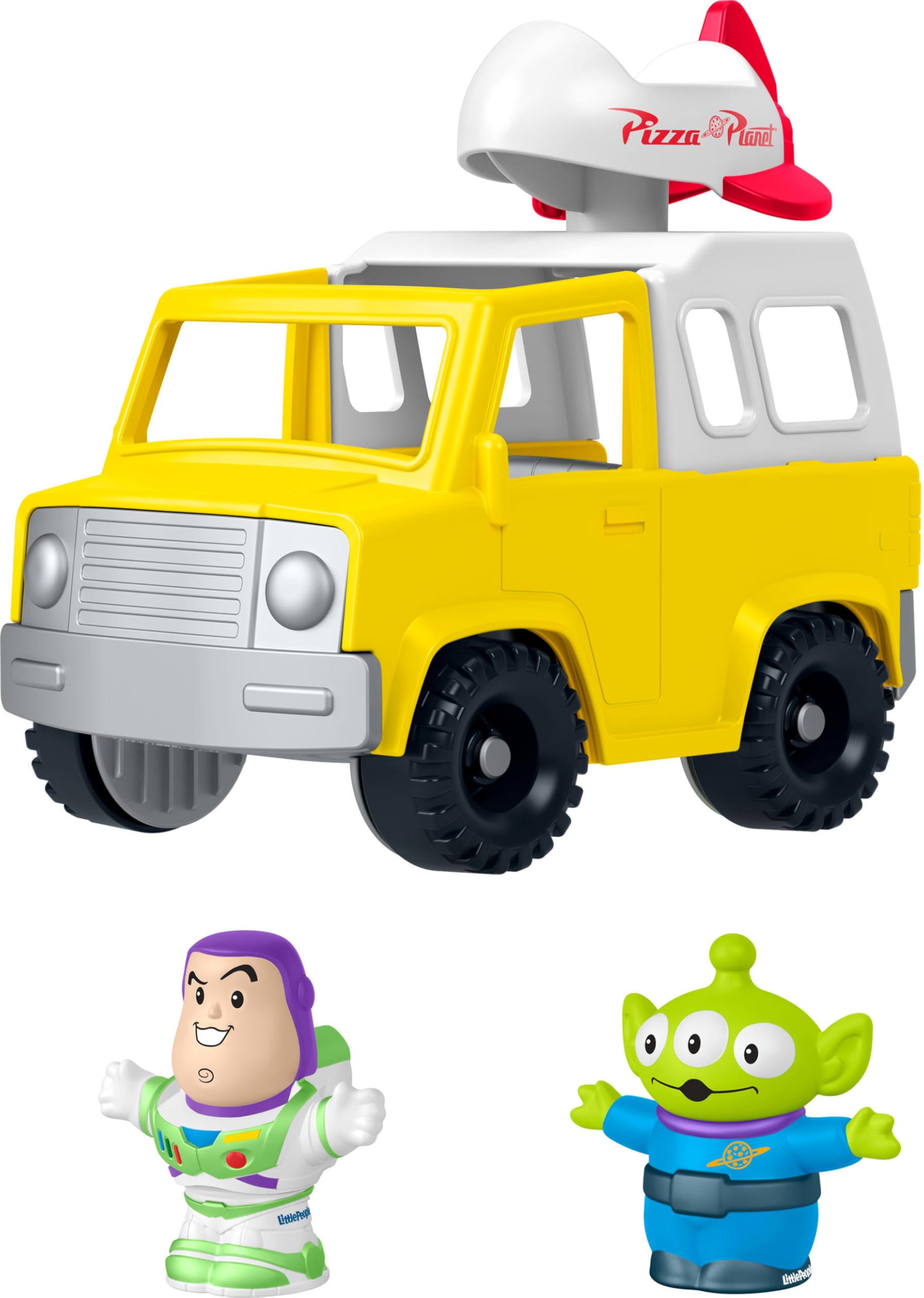 Fisher-Price Disney Pixar Toy Story Pizza Planet Truck Toy with Buzz Lightyear and Alien Figures