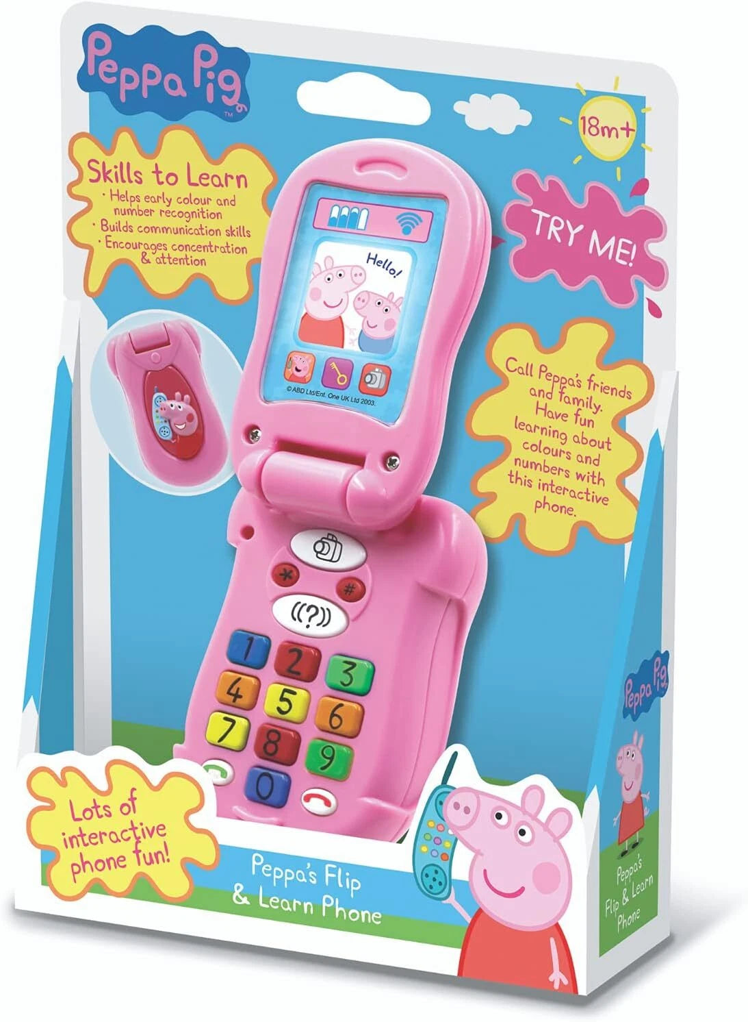 Peppa Pig Peppa's Flip & Learn Toy Phone for Kids