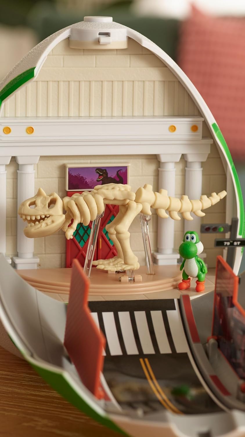 The Super Mario Galaxy Movie 9 inch Yoshi Egg Playset with Yoshi and Exclusive Fire Mario Action Figures