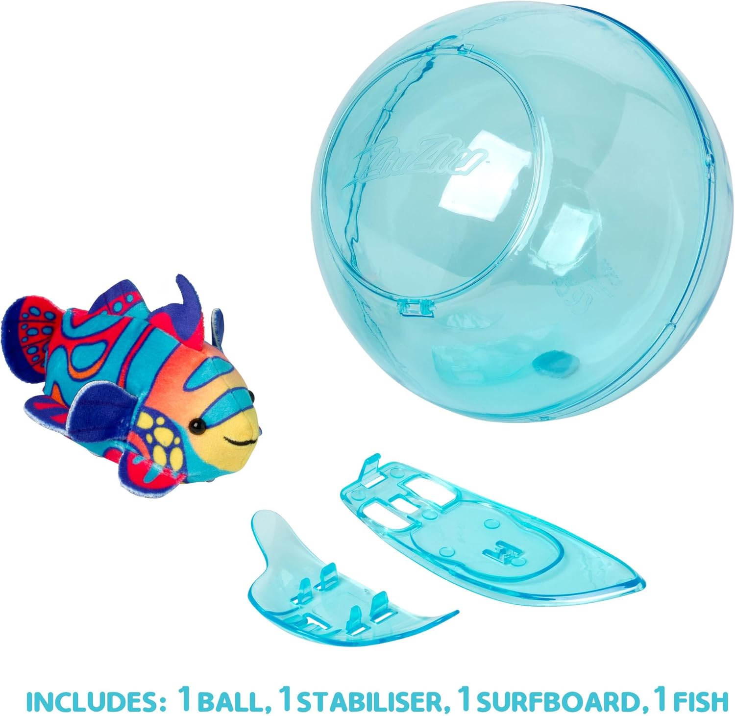 Zhu Zhu Pets Aquarium Bubble Ball & Surfboard Starter Playset With Fish