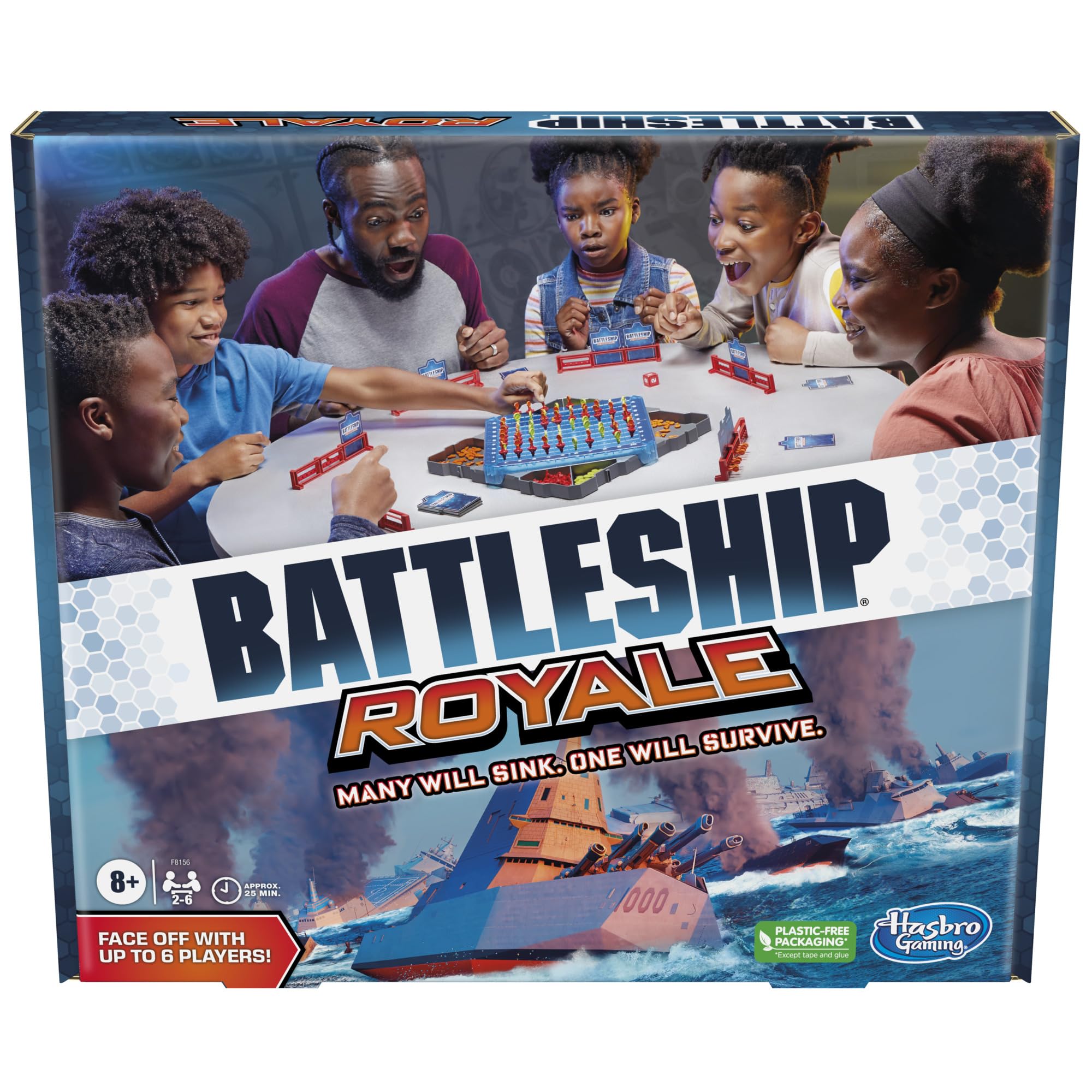 Hasbro Gaming Battleship Royale Edition Game for 2 to 6 Players