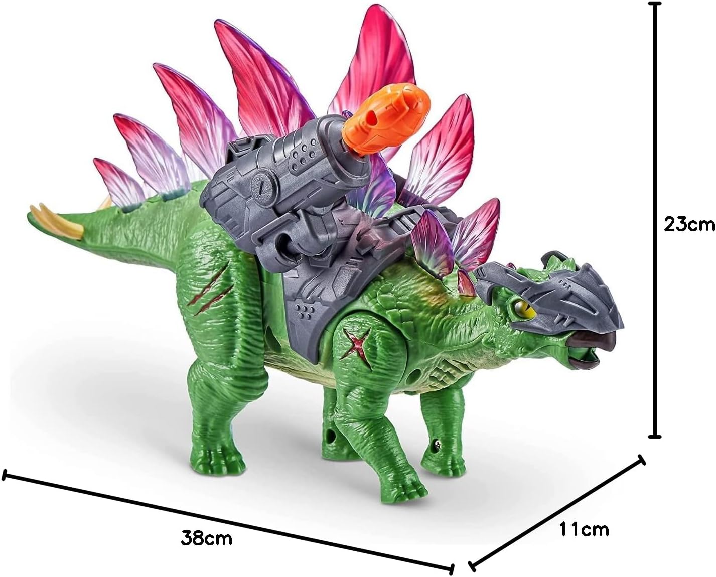 Robo Alive Dino Wars Raptor Toy Realistic Dinosaur Movement Stegasaurus